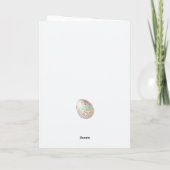 Sweet Little Kat in Easter Basket Holiday Kaart (Achterkant)