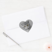 Sweet Little Kitten Hart Sticker (Envelop)