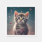 Sweet Little Kitten Love Servet (Voorkant)