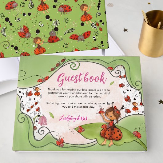 Sweet Little Lady Ladybug Baby Shower  Gastenboek