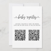 Sweet little ladybug baby shower Invitation QR Kaart (Achterkant)
