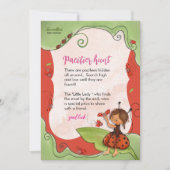 Sweet Little Ladybug Pacifier Hunter Game Sign Kaart (Voorkant)