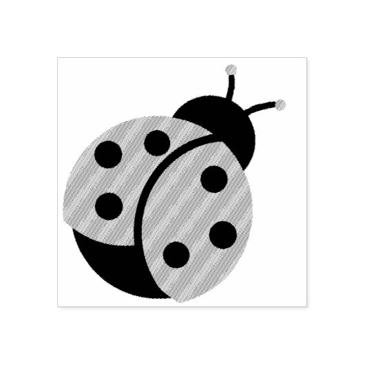 Sweet Little Ladybug Rubber Stamp Rubberstempel (Afrduk)