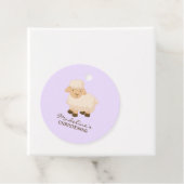Sweet Little Lamb Baby Baptisme Bedankjes Labels (In situ)