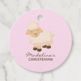 Sweet Little Lamb Baby Christening Bedankjes Labels