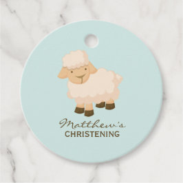 Sweet Little Lamb Baby Christening Bedankjes Labels