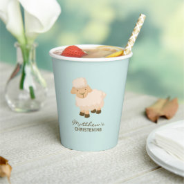Sweet Little Lamb Baby Christening Papieren Bekers