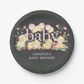 Sweet Little Lamb Baby shower 7" Bord (Voorkant)