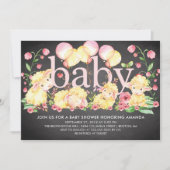 Sweet Little Lamb Baby shower Invitation Kaart (Voorkant)