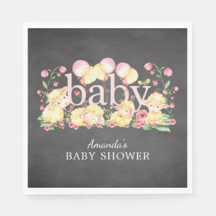 Sweet Little Lamb Baby shower Paper Napkins Servet