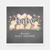 Sweet Little Lamb Baby shower Papieren servetten (Voorkant)