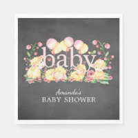 Sweet Little Lamb Baby shower Papieren servetten