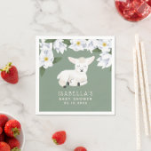 Sweet Little Lamb Baby shower Servet (Insitu)
