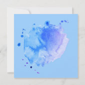 Sweet Little Lamb Baby shower Waterverf Square Kaart (Achterkant)