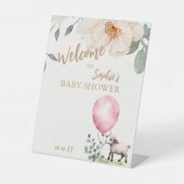 "Sweet Little Lamb" Baby shower Welkom Reclamebord Met Voetstuk