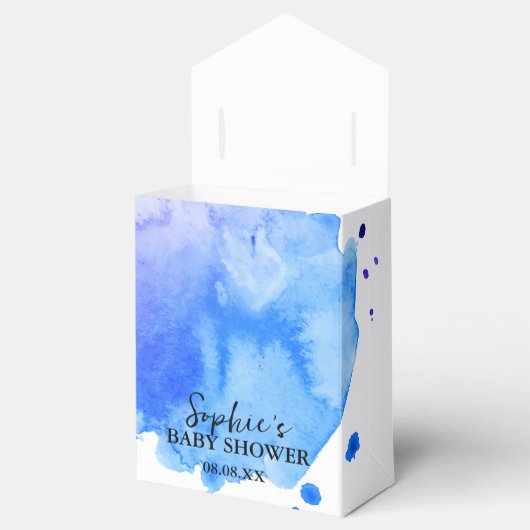 Sweet Little Lamb Blue Hydrangea Balloon Bedankdoosjes (Geopend)