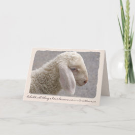 Sweet Little Lamb Custom Text Pasen/Lente Feestdagen Kaart