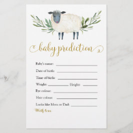 Sweet Little Lamb Green Baby Voorspelling