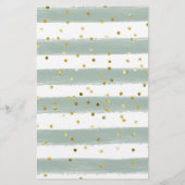 Sweet Little Lamb Green Baby Voorspelling (Achterkant)