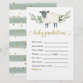 Sweet Little Lamb Green Baby Voorspelling (Voorkant / Achterkant)