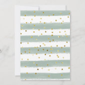 Sweet Little Lamb Greenery Baby shower Invitation Kaart (Achterkant)