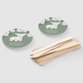 Sweet Little Lamb Theme Baby shower Handwaaier (Niet-gemonteerd)