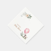 Sweet Little Lamp Pink Floral Servet (Hoek)