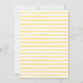 Sweet Little Lemon Pink Coquette Bow Baby shower Kaart (Achterkant)