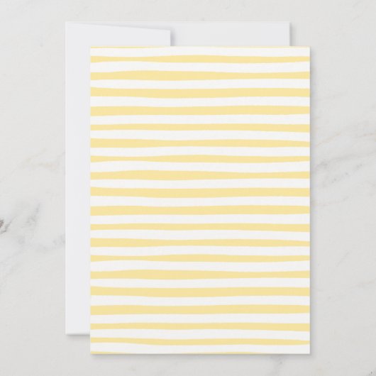 Sweet Little Lemon Pink Coquette Bow Baby shower Kaart (Achterkant)