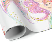 Sweet Little Mermaid Cadeaupapier (Rol Hoek)