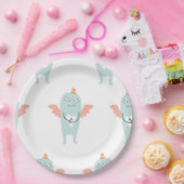 Sweet Little Mint Groen Monster Party Bord (Feest)