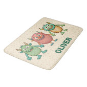 Sweet Little Monsters gepersonaliseerd Badmat (Gekanteld)