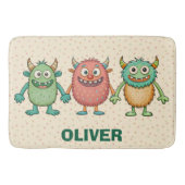 Sweet Little Monsters gepersonaliseerd Badmat (Voorkant)