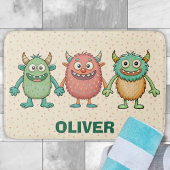 Sweet Little Monsters gepersonaliseerd Badmat