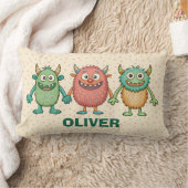 Sweet Little Monsters gepersonaliseerd Kussen (Deken)