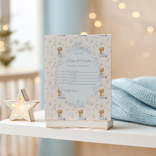 Sweet Little Mouse Baby Shower Enclosure Card Informatiekaartje