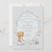 Sweet Little Mouse Baby Shower Invitation Kaart (Voorkant)
