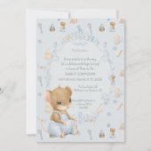 Sweet Little Mouse Baby Shower Invitation Kaart (Voorkant)