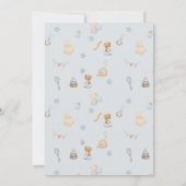 Sweet Little Mouse Baby Shower Invitation Kaart (Achterkant)