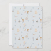 Sweet Little Mouse Baby Shower Invitation Kaart (Achterkant)