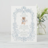 Sweet Little Mouse Baby Shower Invitation Kaart (Staand voorkant)