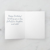 Sweet Little Mouse Birthday Folded Greeting Card Kaart (Binnen)