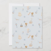 Sweet Little Mouse Birthday Invitation Kaart (Achterkant)