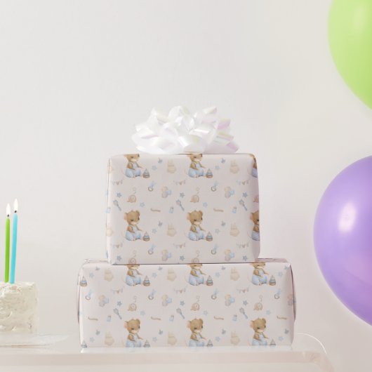 Sweet Little Mouse Wrapping Paper Cadeaupapier (Feestgeschenken)