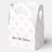 Sweet Little Mystery Pink Polka Dot Favor Box Bedankdoosjes (Geopend)