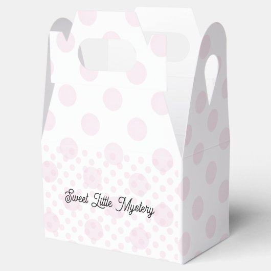 Sweet Little Mystery Pink Polka Dot Favor Box Bedankdoosjes (Geopend)