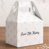 Sweet Little Mystery Pink Polka Dot Favor Box Bedankdoosjes