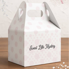 Sweet Little Mystery Pink Polka Dot Favor Box Bedankdoosjes