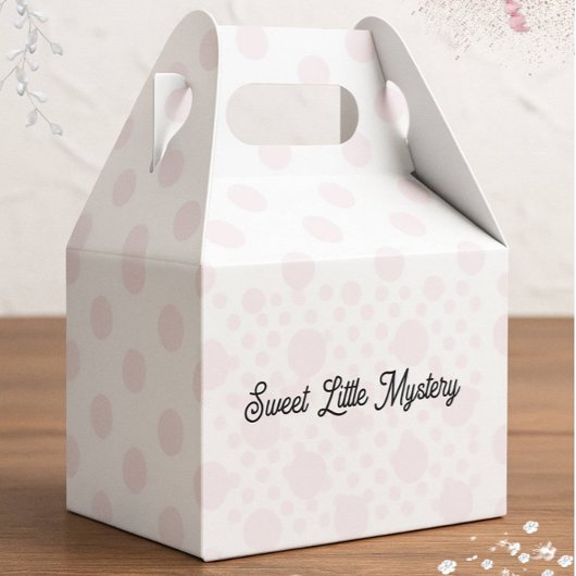 Sweet Little Mystery Pink Polka Dot Favor Box Bedankdoosjes