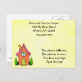 Sweet Little New Home Verhuisadres Kaarten (Voorkant / Achterkant)